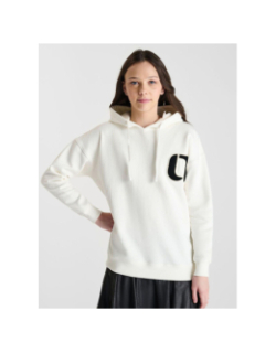 Sweat à capuche keiragi blanc fille - Le Temps Des Cerises