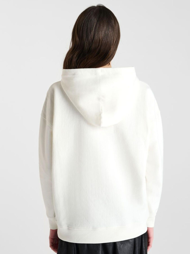 Sweat à capuche keiragi blanc fille - Le Temps Des Cerises