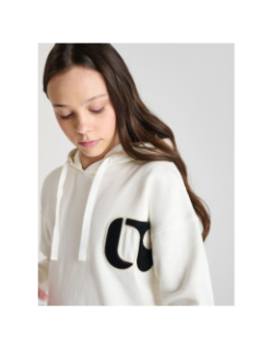 Sweat à capuche keiragi blanc fille - Le Temps Des Cerises