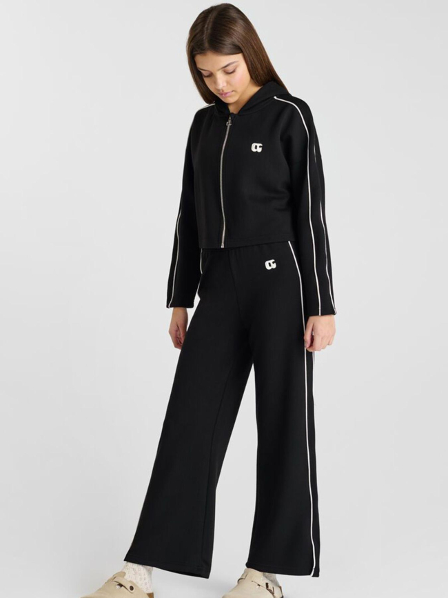 Sweat zippé fripigi noir fille - Le Temps Des Cerises