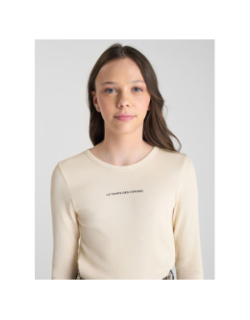 Top manches longues albingi blanc fille - Le Temps Des Cerises