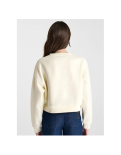 Sweat dianegi cannoli écru blanc fille - Le Temps Des Cerises