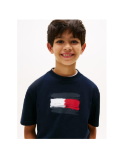 T-shirt flag archive bleu marine enfant - Tommy Hilfiger