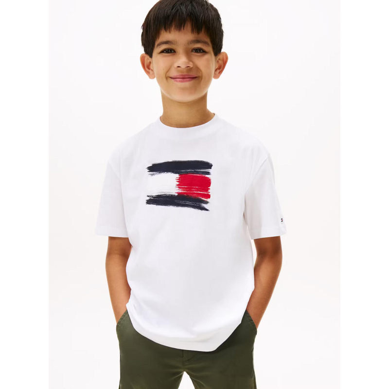 T-shirt flag archive blanc enfant - Tommy Hilfiger