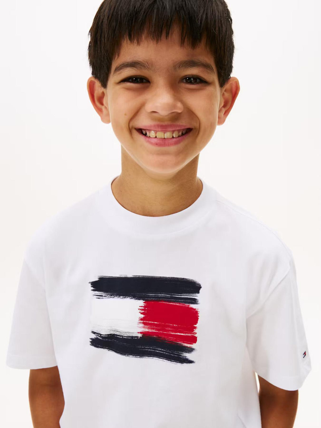 T-shirt flag archive blanc enfant - Tommy Hilfiger