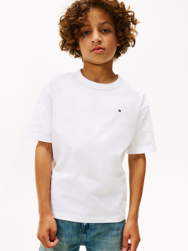 T-shirt camp print blanc garçon - Tommy Hilfiger