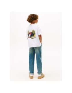 T-shirt camp print blanc garçon - Tommy Hilfiger