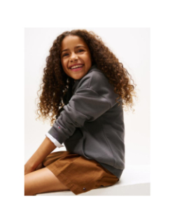 Sweat à capuche mini corporate gris enfant - Tommy Hilfiger