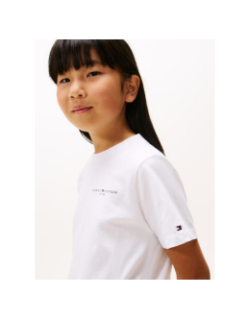 T-shirt mini corporate blanc garçon - Tommy Hilfiger