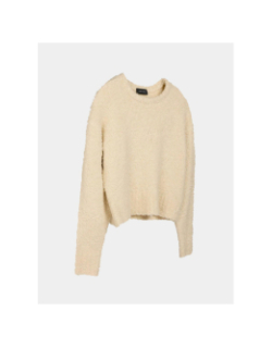 Pull bouclette écru fille - Teddy Smith
