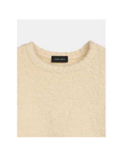 Pull bouclette écru fille - Teddy Smith
