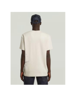 T-shirt sprayed beige homme - G Star