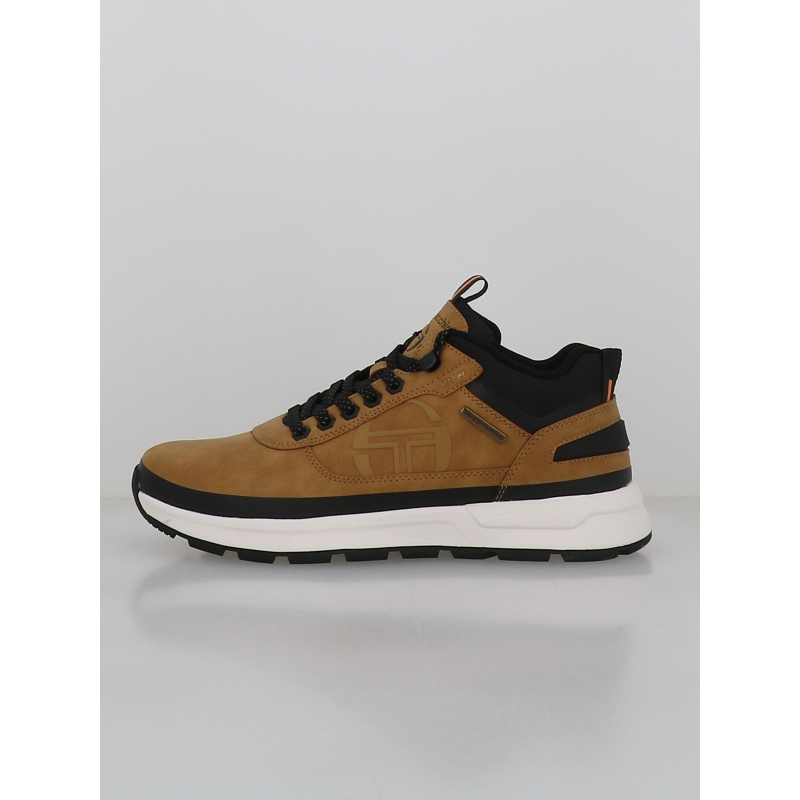 Baskets cortina camel marron noir homme - Sergio Tacchini