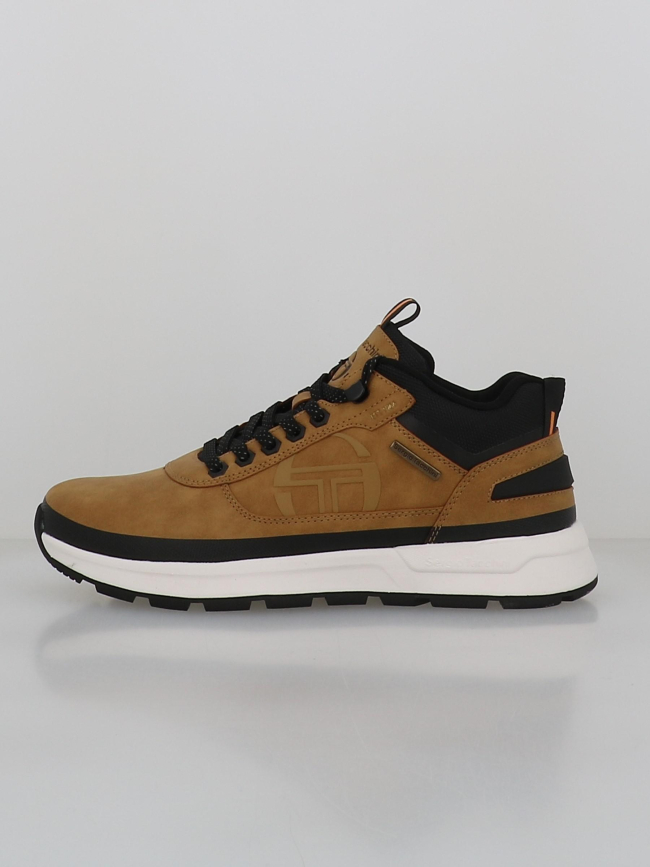 Baskets cortina camel marron noir homme - Sergio Tacchini