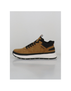 Baskets cortina camel marron noir homme - Sergio Tacchini