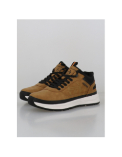 Baskets cortina camel marron noir homme - Sergio Tacchini