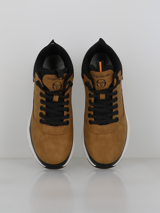 Baskets cortina camel marron noir homme - Sergio Tacchini