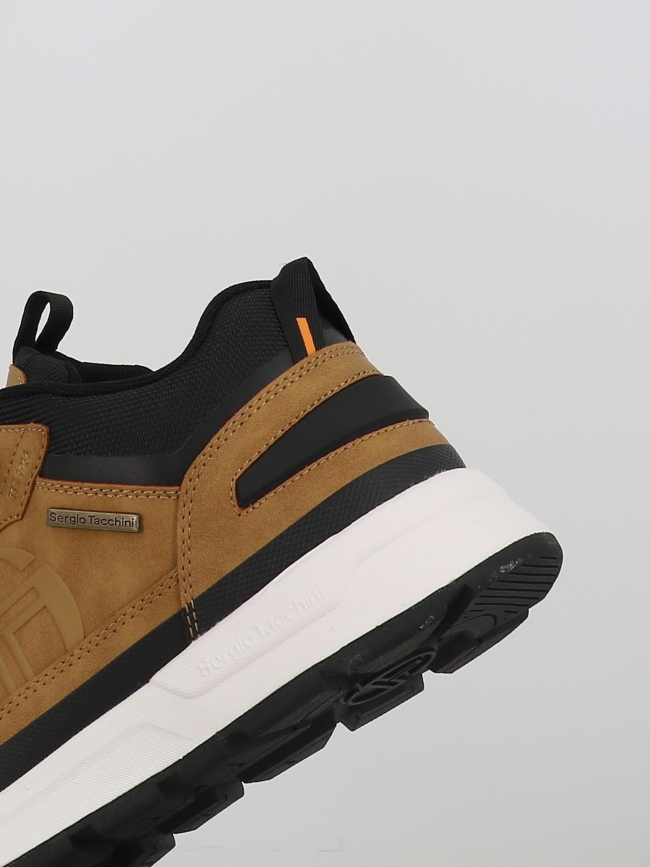 Baskets cortina camel marron noir homme - Sergio Tacchini