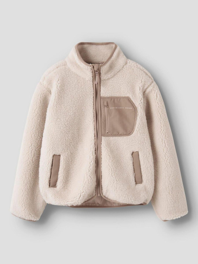 Veste polaire sherpa mattia blanc enfant - Name It