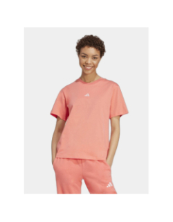 T-shirt uni logo rose femme - Adidas