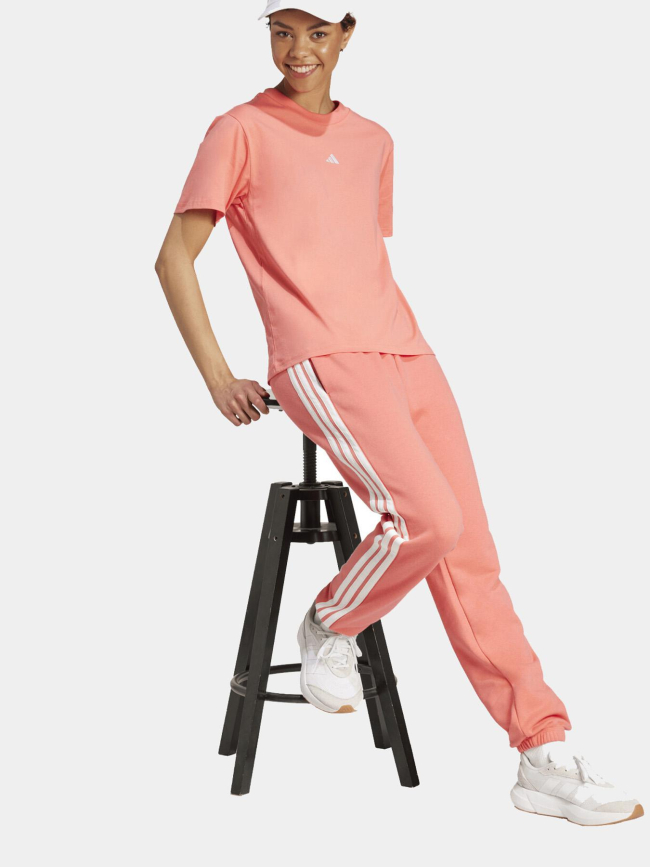 T-shirt uni logo rose femme - Adidas