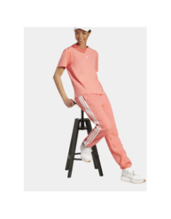 T-shirt uni logo rose femme - Adidas