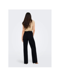 Jean large taille haute madeline noir femme - Only
