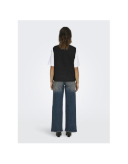 Veste sans manche teddy vintage baby noir femme - Only