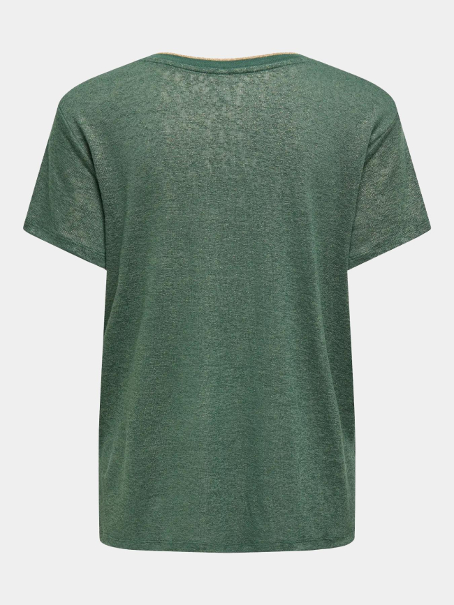 T-shirt col v beatrice vert femme - Only