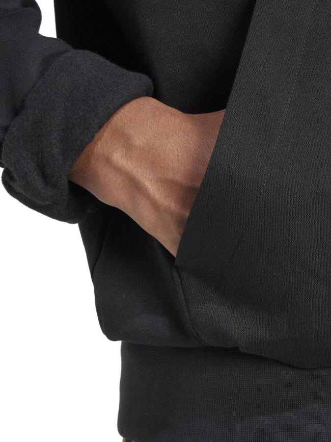 Sweat à capuche logo feelcozy noir garçon - Adidas