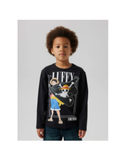 T-shirt one piece mark noir garçon - Name It