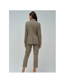 Blazer slim à motif marron femme - Salsa