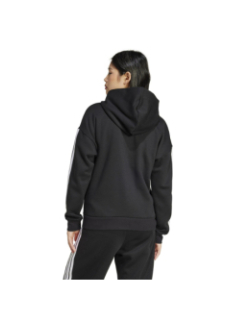 Sweat zippé à capuche 3s fleece noir femme - Adidas