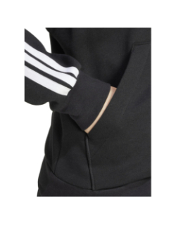 Sweat zippé à capuche 3s fleece noir femme - Adidas