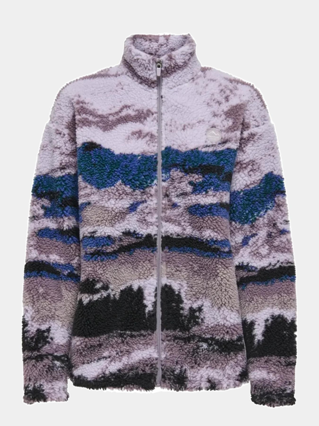 Veste polaire sherpa sik violet femme - Only Play