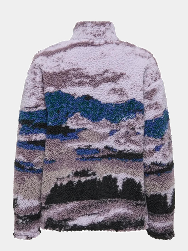 Veste polaire sherpa sik violet femme - Only Play