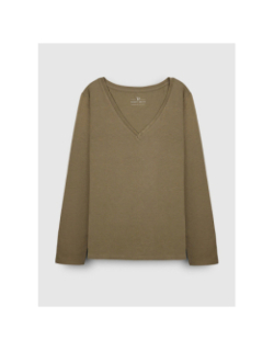 T-shirt manches longues miana vert femme - Teddy Smith