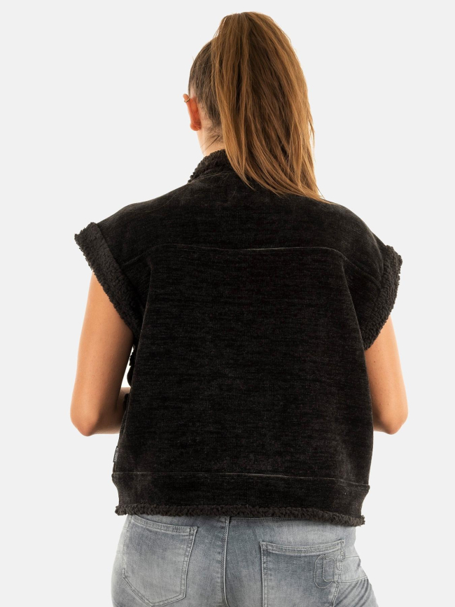 Veste sans manche fuji noir femme - Le Temps Des Cerises