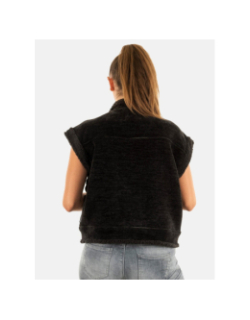 Veste sans manche fuji noir femme - Le Temps Des Cerises