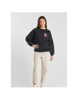 Sweat julesgi délavé noir fille - Le Temps Des Cerises