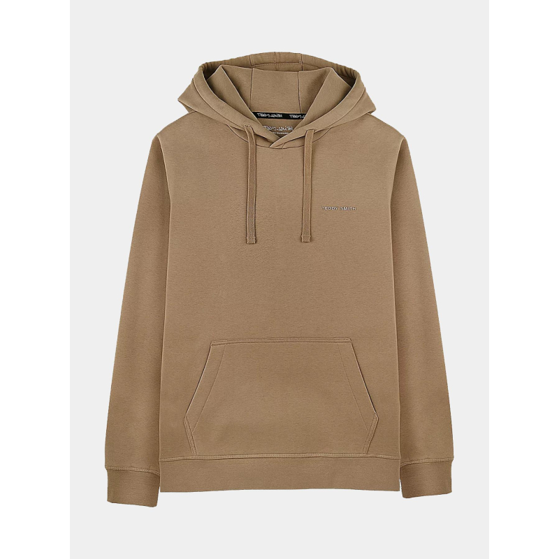 Sweat à capuche nark logo marron garçon - Teddy Smith