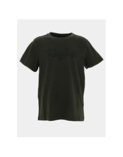 T-shirt logo evan kaki foncé garçon - Teddy Smith