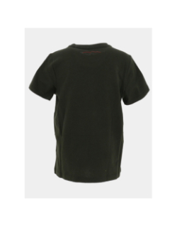 T-shirt logo evan kaki foncé garçon - Teddy Smith