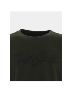 T-shirt logo evan kaki foncé garçon - Teddy Smith