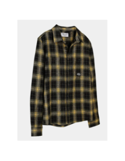 Chemise à carreaux antho noir jaune garçon - Teddy Smith