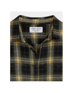 Chemise à carreaux antho noir jaune garçon - Teddy Smith