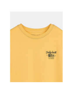 T-shirt dinner jaune garçon - Teddy Smith