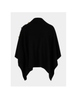 Poncho uni roue noir femme - Morgan