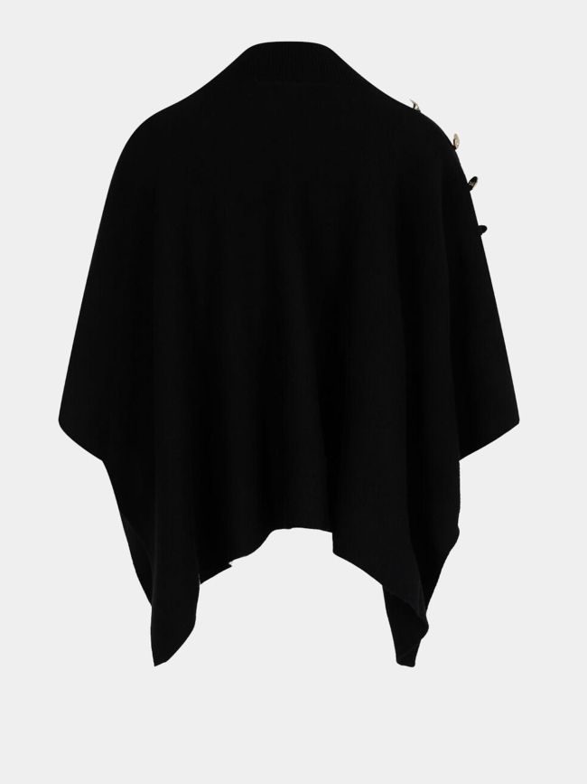 Poncho uni roue noir femme - Morgan