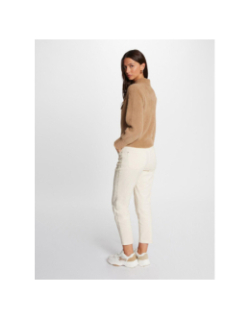 Gilet zippé domi camel marron femme - Morgan